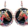 Magnificent alcohol ink jewelry horse earrings LD-372 Magnificent alcohol ink jewelry horse earrings LD-372