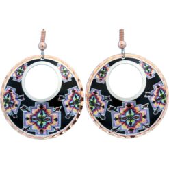 Southwestern hoop earrings