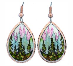 Alcohol ink jewelry trees earrings LD-360