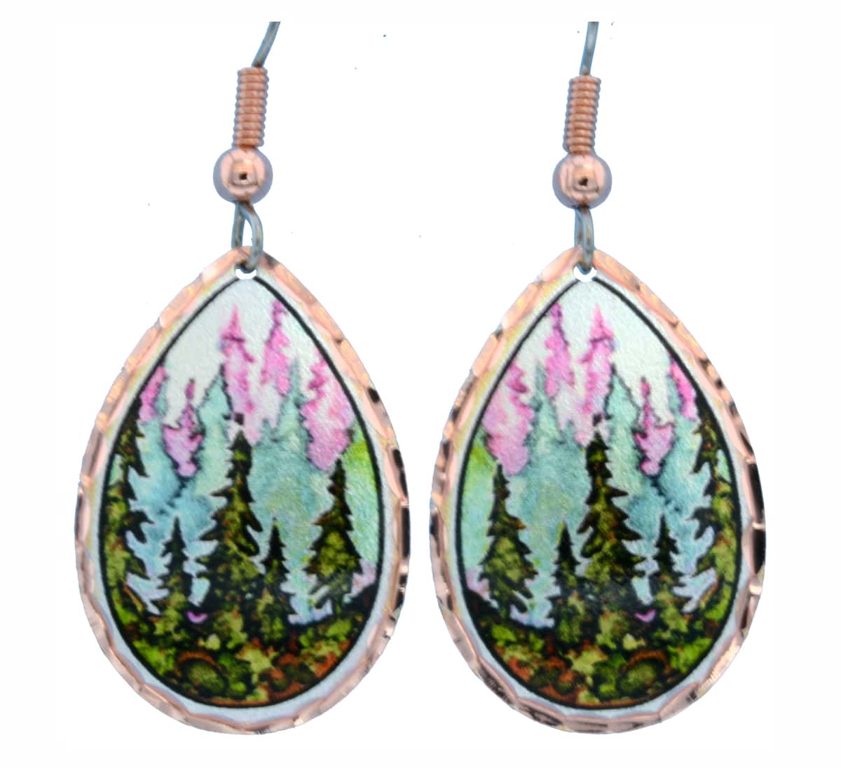 Alcohol ink jewelry trees earrings LD-360 Alcohol ink jewelry trees earrings LD-360