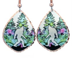 Bigfoot sasquatch earrings LD-365