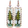 Dainty pine tree earrings LD-357