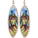 Teardrop Horse Earrings