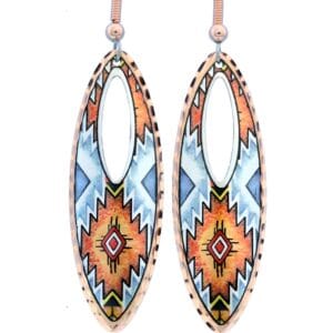 Luxurious Southwestern Native American earrings showcasing the best handmade jewelry trends in handcrafted artisan copper.