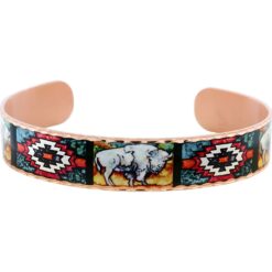 Magnificent white buffalo bracelets in Native American Flair
