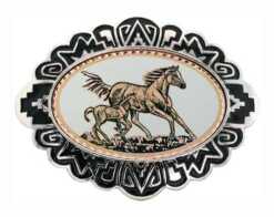 Colt and Horse Western Belt Buckles BB-57
