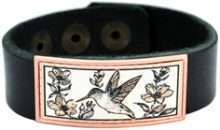 Leather Bracelets Copper Artwork