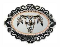 Cow Skull Western Belt Buckles BB-703