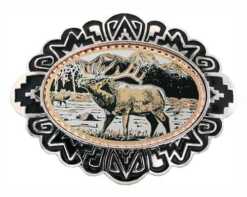 Elk Western Belt Buckles BB-20