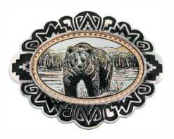 Grizzly Bear Western Belt Buckles BB-21