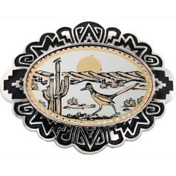 Wholesale copper roadrunner western belt buckles
