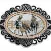Rodeo team roping western belt buckles BB-90