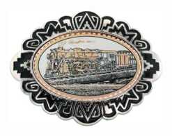 Steam train western belt buckles BB-62