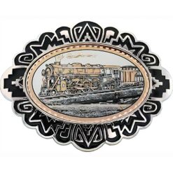 Steam train western belt buckles for men