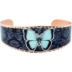 Copper Blue Butterfly Bracelets handmade by skilled artisans