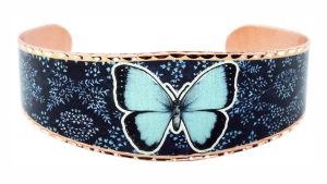 Copper Blue Butterfly Bracelets