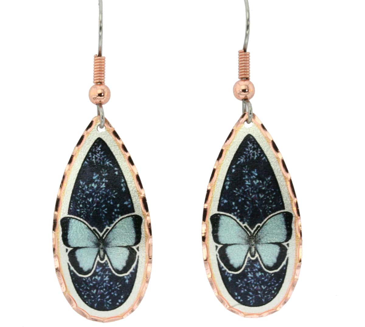Blue Butterfly Earrings CA-378 Blue Butterfly Earrings CA-378