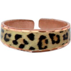Copper Leopard Print Rings
