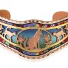 Cut Out Copper Cat Bracelet