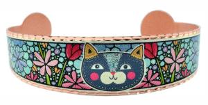 Copper Cute Cat Face Bracelets
