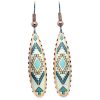 Dainty Teardrop Blue Native Earrings TL-708