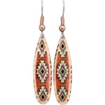 Dainty Teardrop Copper Native American Earrings