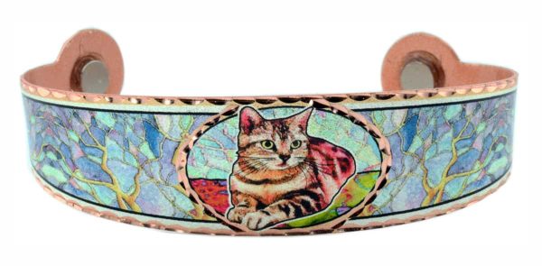Magnetic Copper Cat Bracelets BM-27