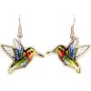 Red Throat Hummingbird Earrings CA-494 Red Throat Hummingbird Earrings CA-494