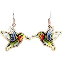 Dalicate Cut Out Hummingbird Earrings