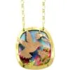 Gold Platedand Copper Hummingbird Necklace
