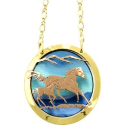 Lovely Foal and Horse Necklace