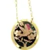 Gold & Copper Hummingbird Necklace