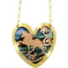 Cut out Colorful Western Prancing Horse Necklace