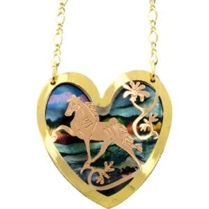 Exquisitely stylish and trendy for everyday wear, this handcrafted copper prancing horse necklace perfectly illustrates why handmade jewelry is so popular.