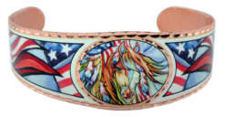 American Flag Horse Bracelet BN-98