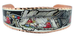 Buffalo Teepee Feather Bracelet BN-97