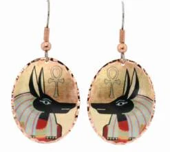 Anubis God of Death Earrings EG-10