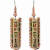 Ancient Egyptian Hieroglyphic Nameplate Earrings EG-08
