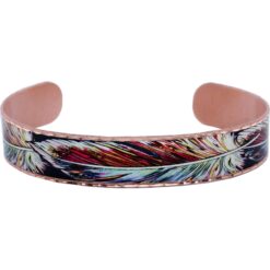 Copper Feather Cuff Bracelet