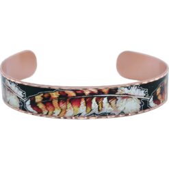 Red-Tailed Hawk Feather Copper Bracelet