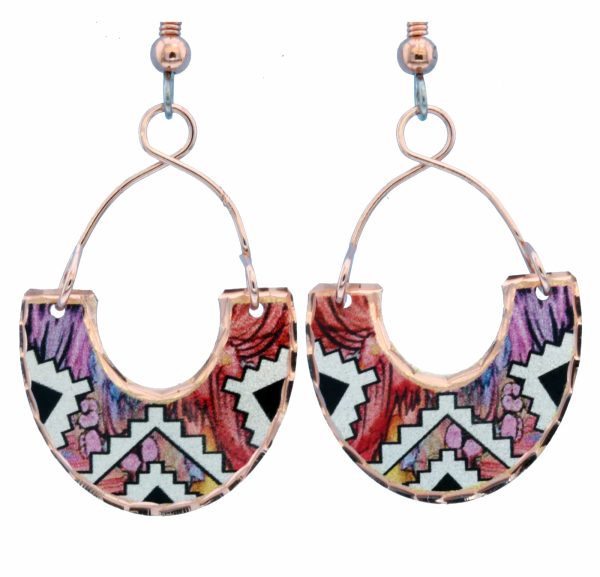 Alcohol Ink Native Earrings LDm-386