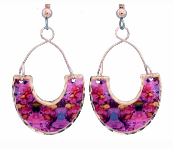 Alcohol Ink Abstract Earrings LDm-390