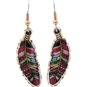 An example of how to make unique handmade jewelry that sells well: crafting beautiful feather design earrings