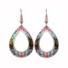 Teardrop Alcohol Art Earrings LD-432