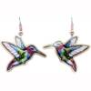 Copper Colorful Hummingbird Earrings LD-411