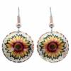 Copper Sunflower Earrings LD-422