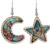 Moon and Star Cat Earrings CA-661