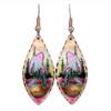 Long Teardrop Bigfoot Earrings LD-410