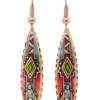Teardrop Colorful Native Earrings LD-444