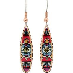 Teardrop Copper Turtle Earrings for Women